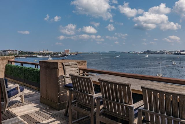 a view of a balcony with an outdoor space