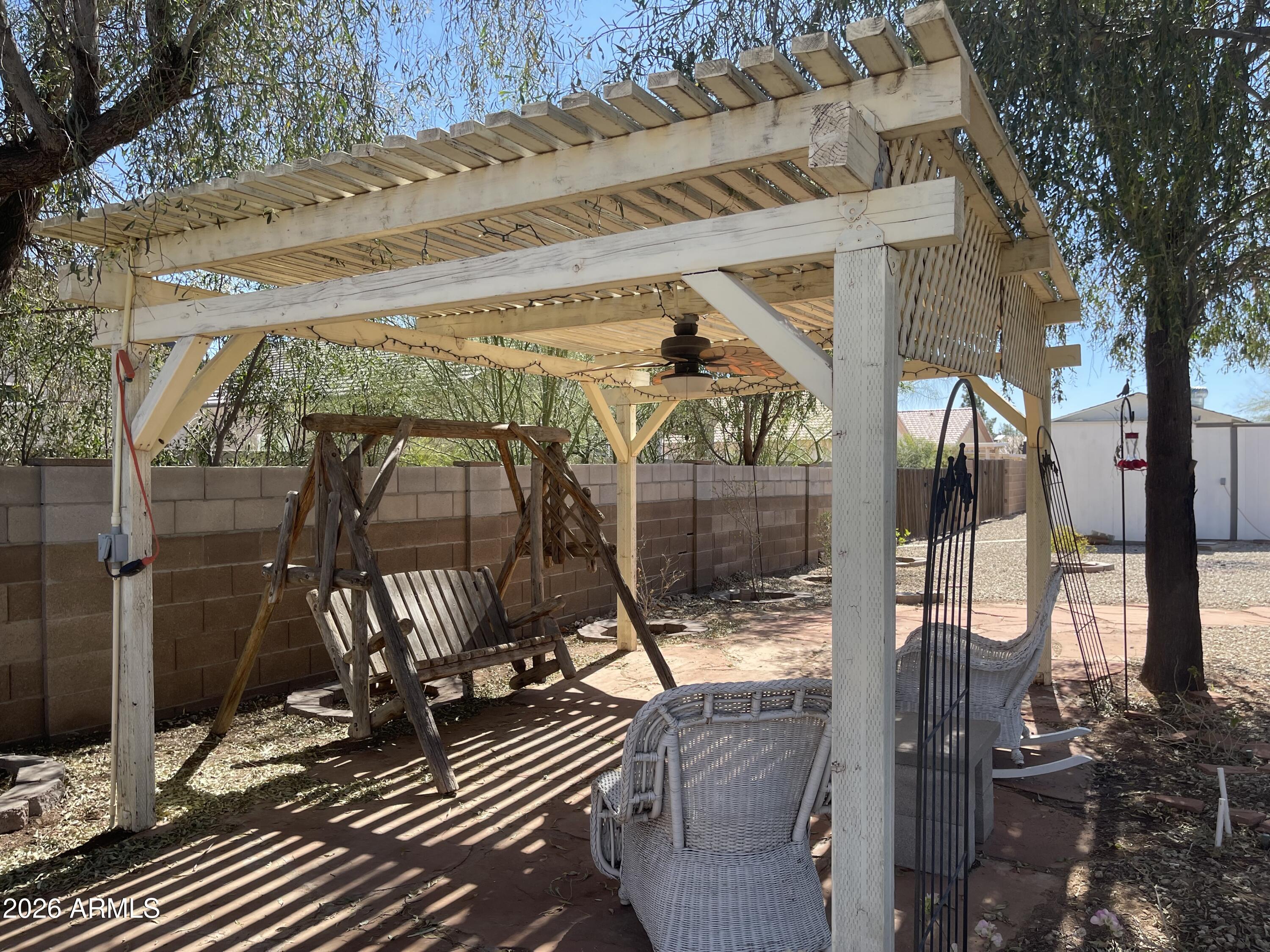 14555 South Acapulco Road Arizona City, AZ 85123 - Photo 36 of 46 Pergola with swing