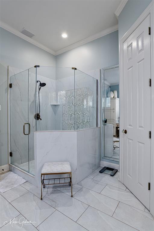 1310 Bay Ridge Drive Bossier City, LA 71111 - Photo 25 of 37 a spacious bathroom with a glass shower door and a sink