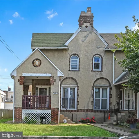 a front view of a house