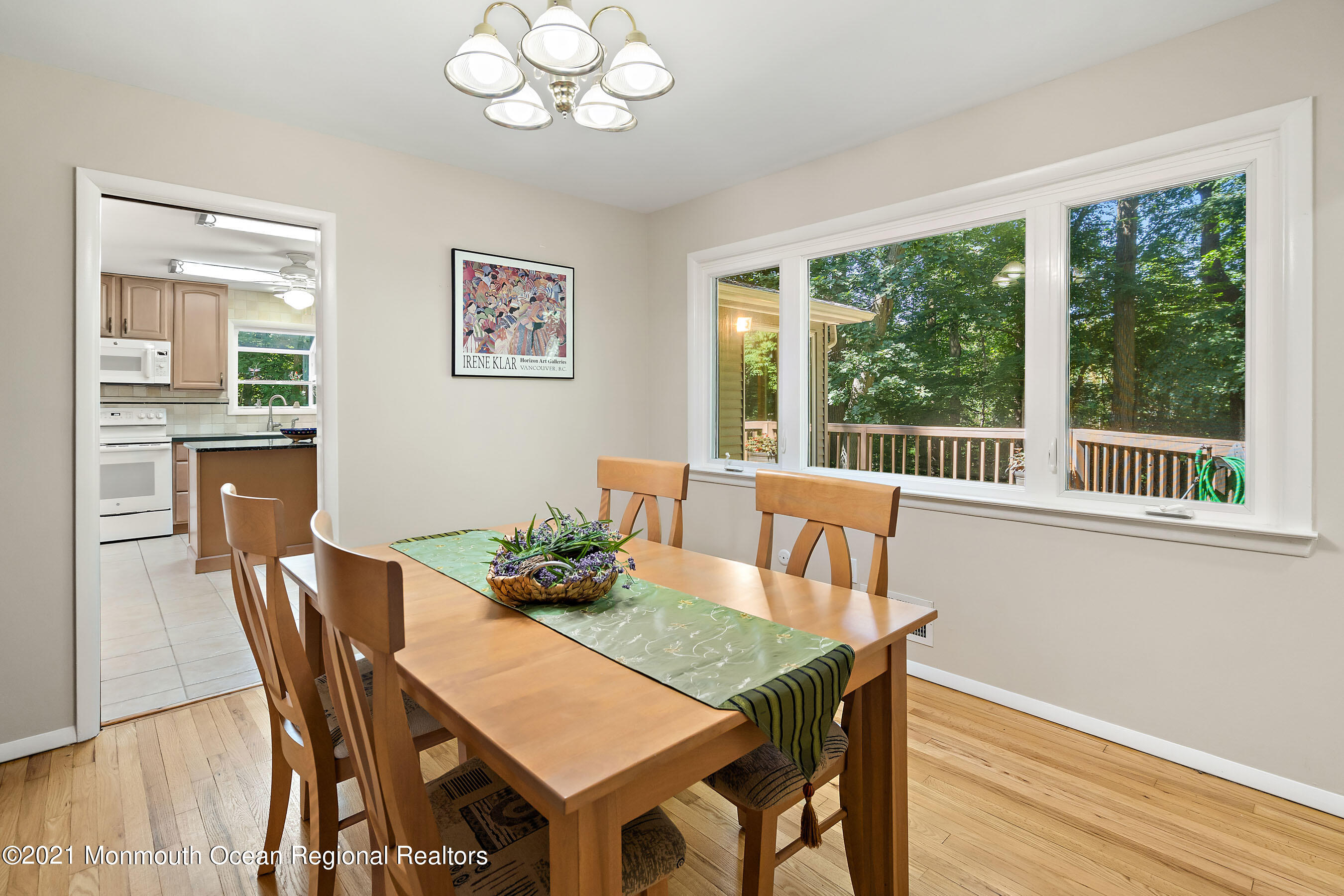88 Beechwood Road Lincroft, NJ 07738 - Photo 17 of 33 a view of a dining room with furniture window and outside view