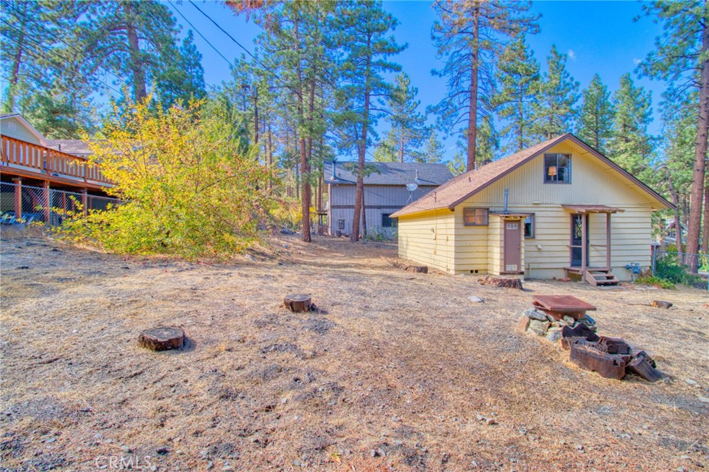 1215 Lark Road Wrightwood, CA 92397 - Photo 25 of 34 a view of a small house with a yard