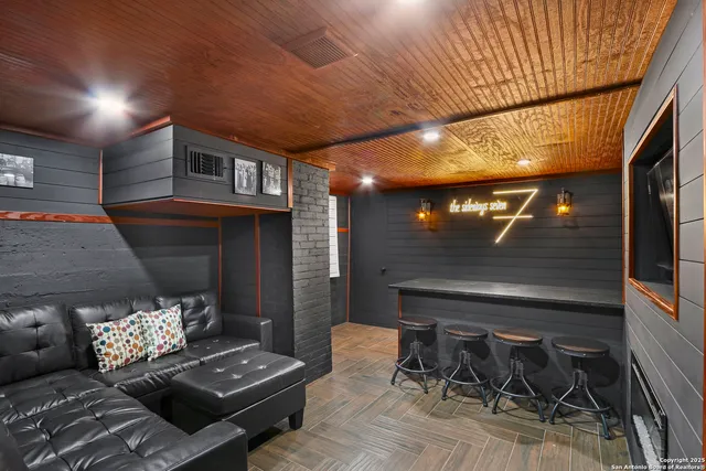 a outdoor space with furniture