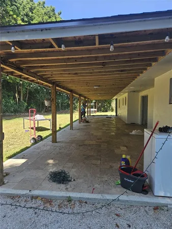a view of a livingroom with a window