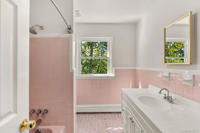 a bathroom with a sink and a bathtub