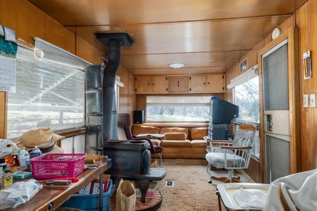 a room with storage and utility