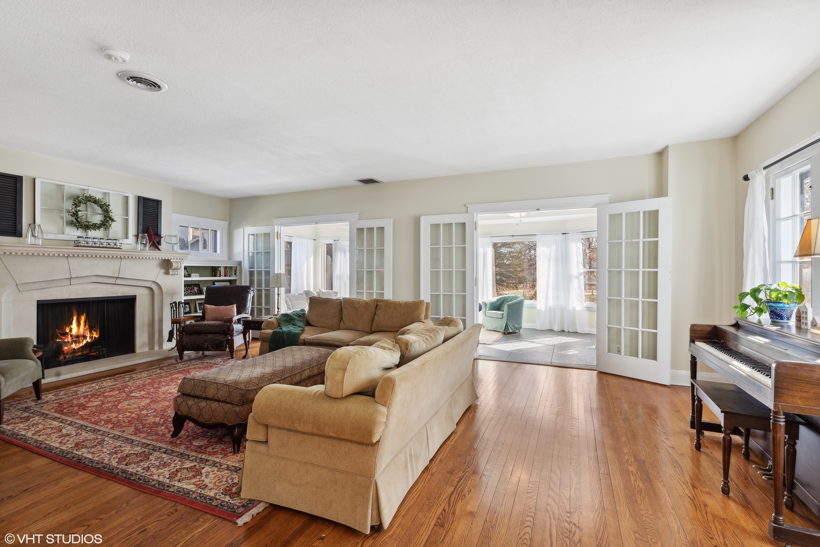 17859 Howe Avenue Homewood, IL 60430 - Photo 2 of 25 a living room with furniture and a fireplace