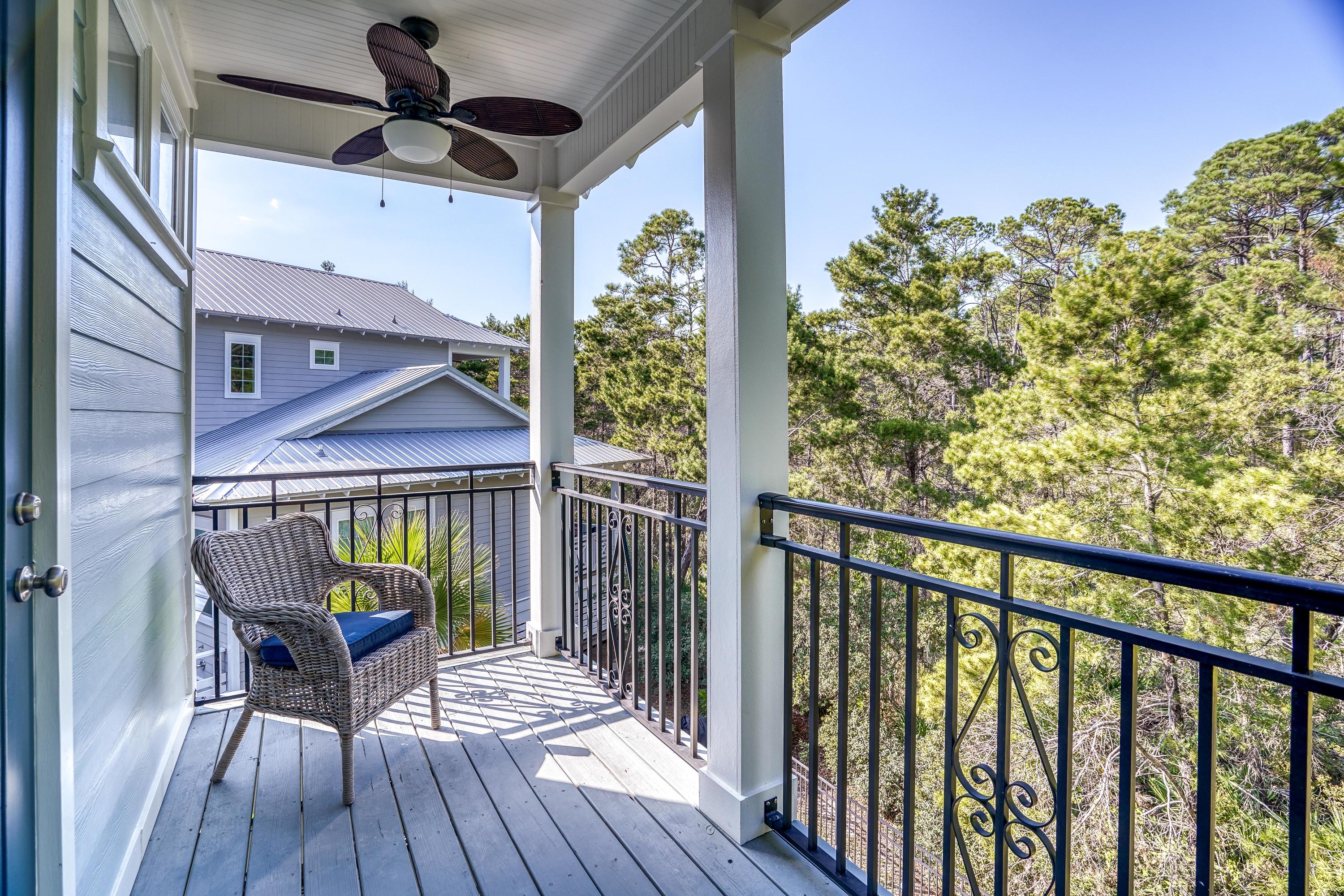 43 Lifeguard Loop East Inlet Beach, FL 32461 - Photo 29 of 44 a view of a balcony with furniture