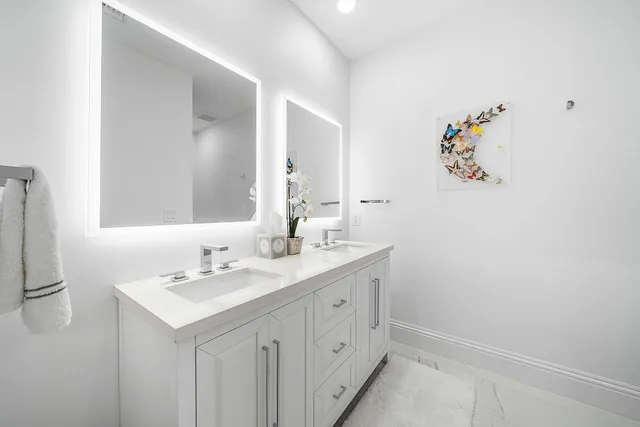 a view of backyard with swimming pool and outdoor seating