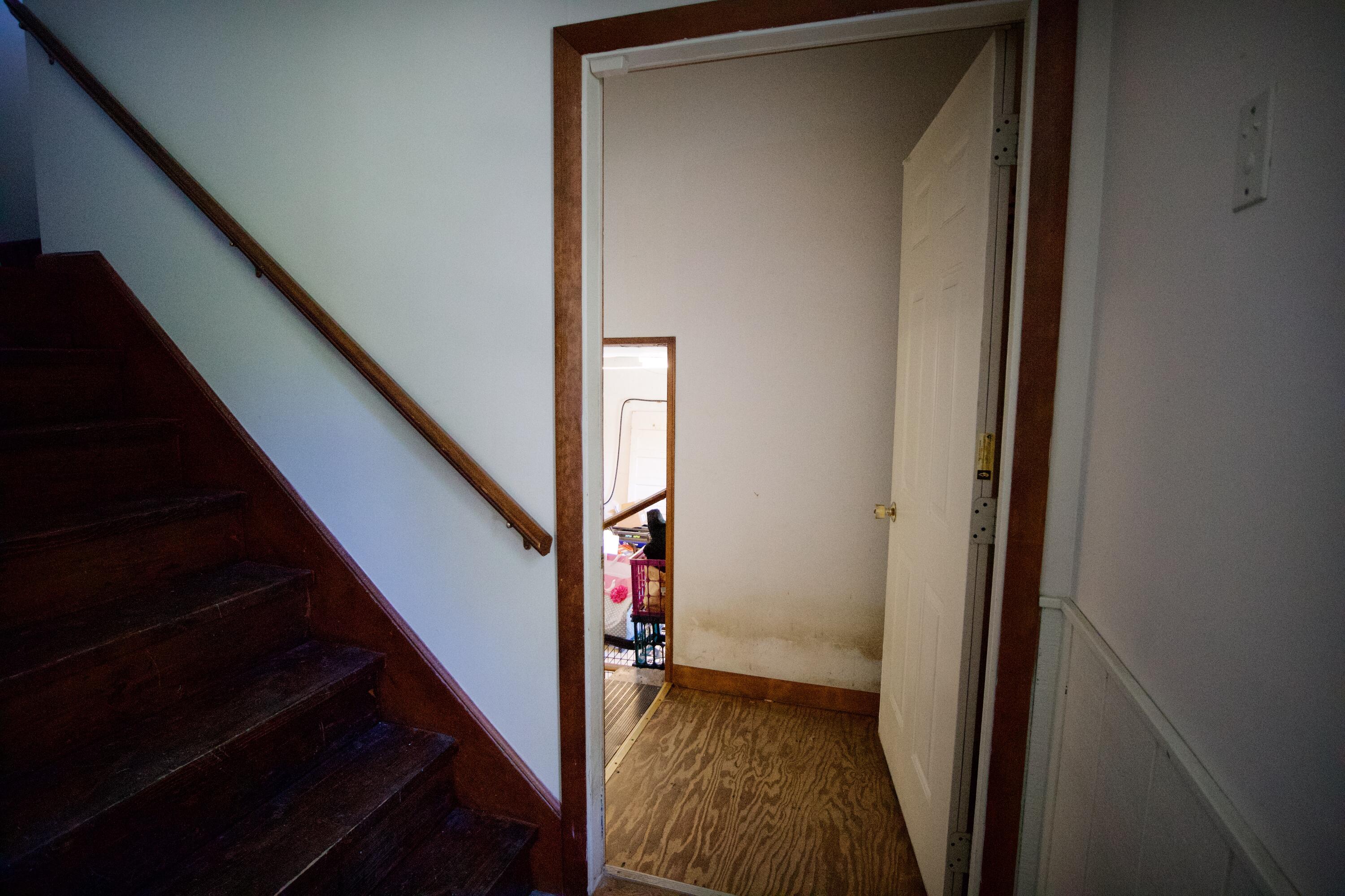1503 Port Road Machiasport, ME 04655 - Photo 52 of 62 view from bottom of stairs into garage