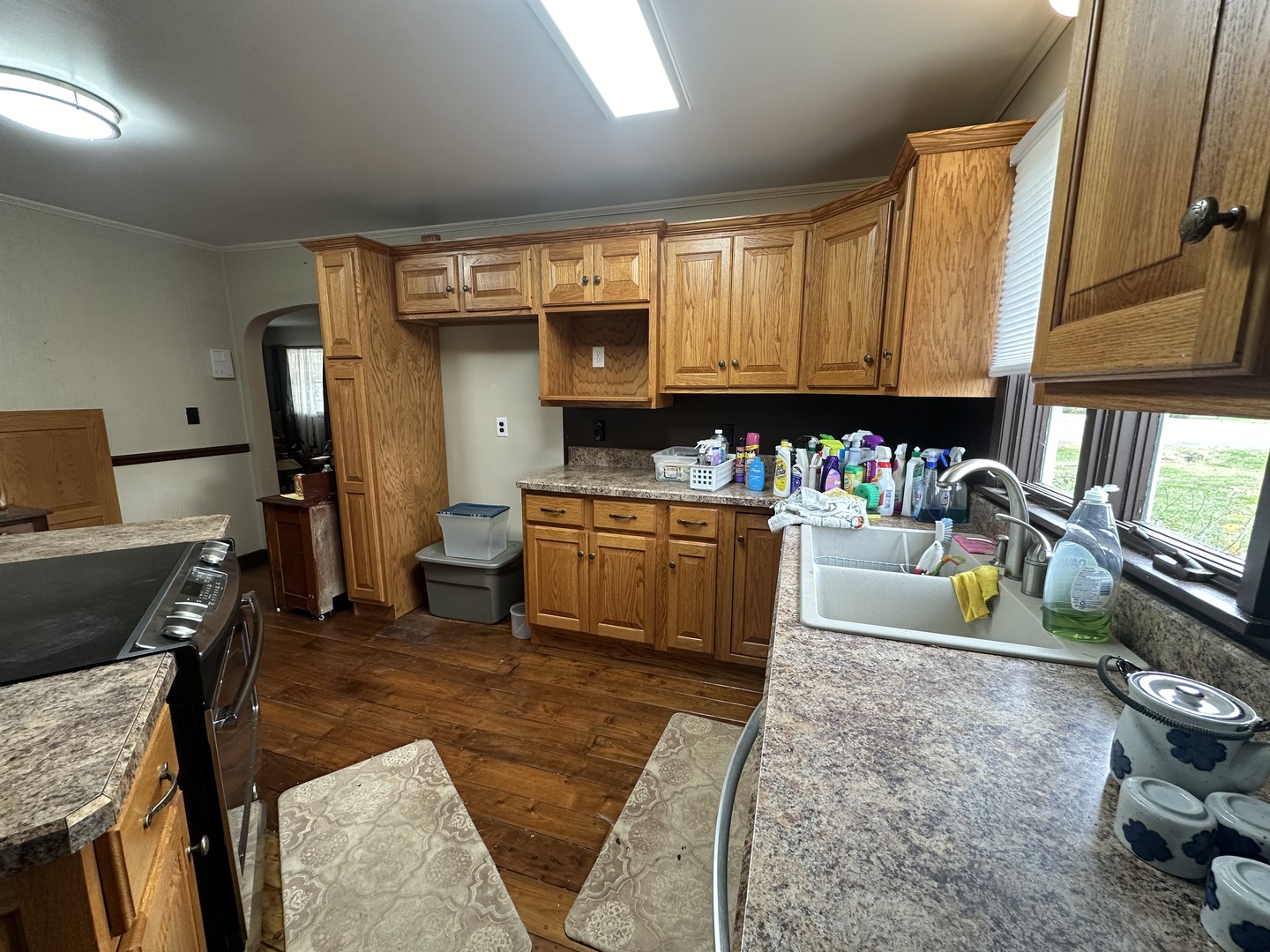 10015 Stichter Street Fenton, IL 61251 - Photo 11 of 35 a kitchen with a refrigerator and a sink