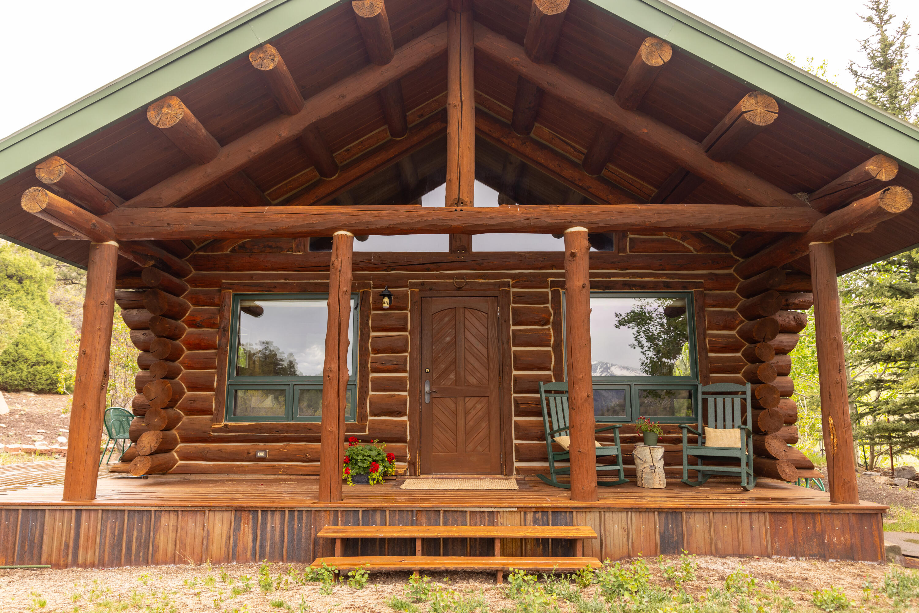 a view of a door of the house
