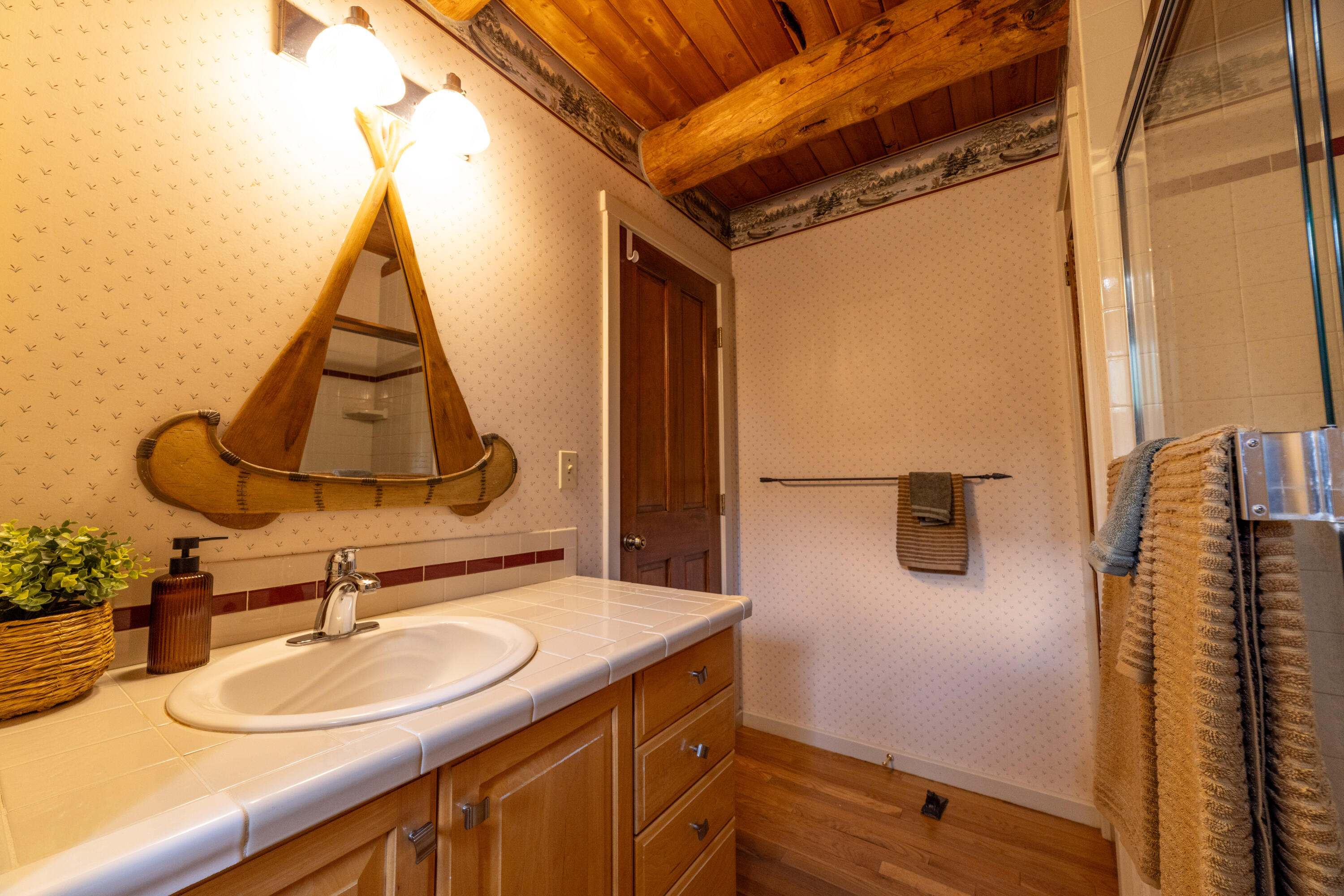 2001 County Road Placerville, CO 81430 - Photo 20 of 37 a bathroom with a sink and a mirror
