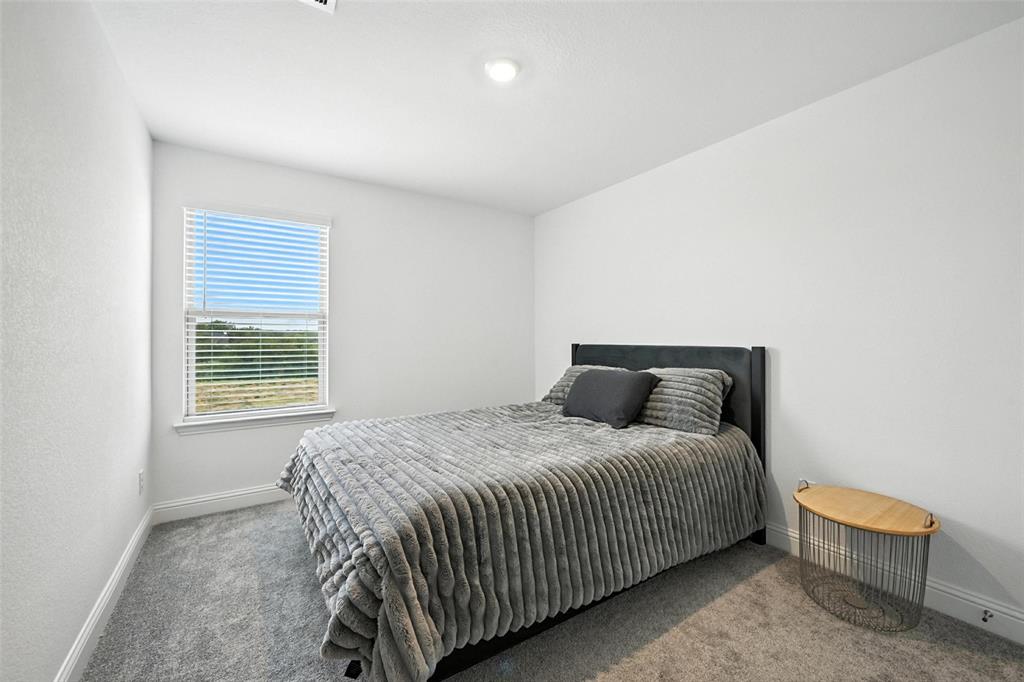 447 Holly Road Little Elm, TX 75068 - Photo 23 of 30 a bedroom with a bed and a chair