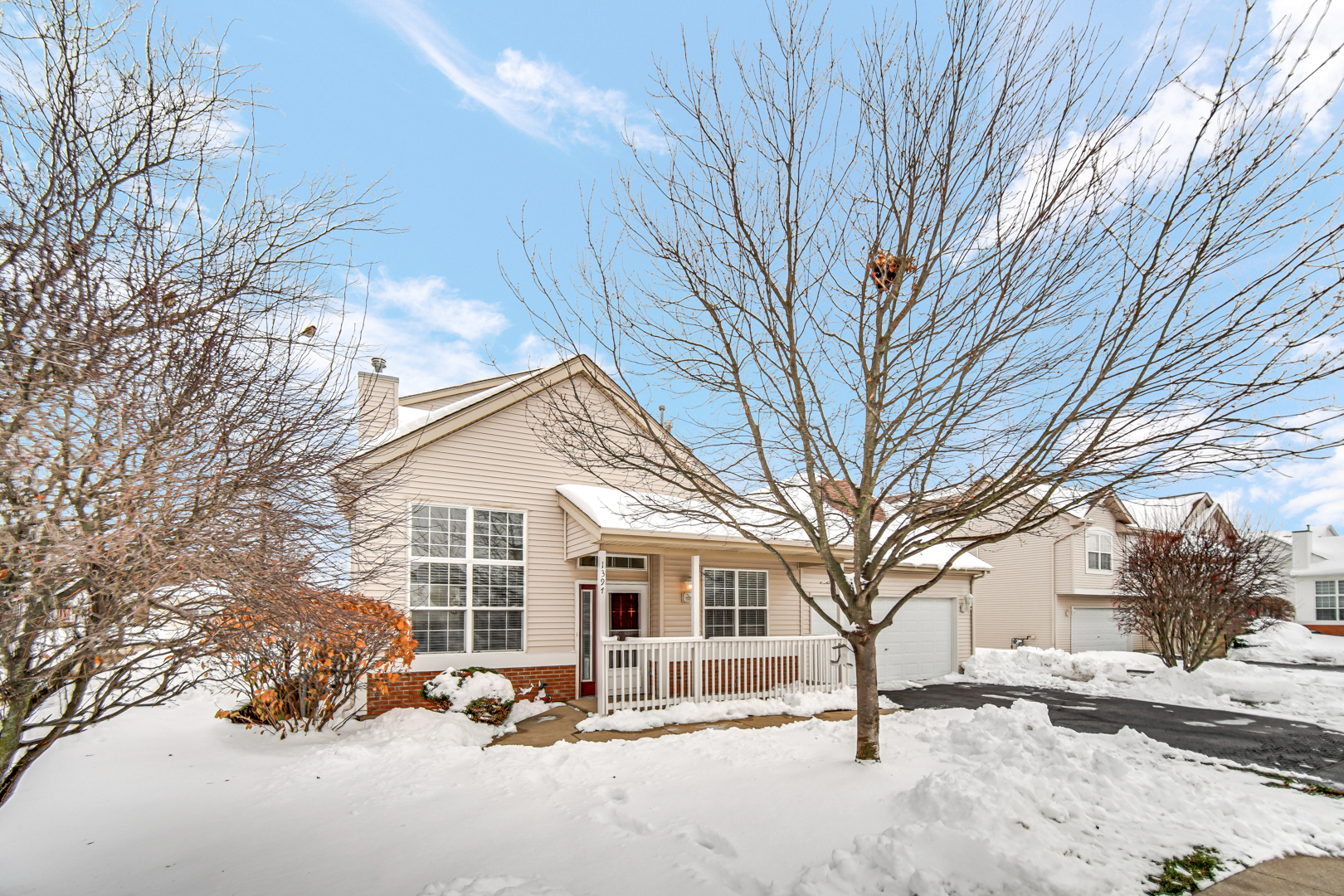 1397 Fox Hound Trail Beecher, IL 60401 - Photo 21 of 23 a view of a house with a snow on the road