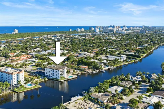 a view of a city with ocean