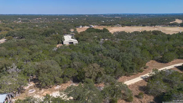 a view of backyard with green space