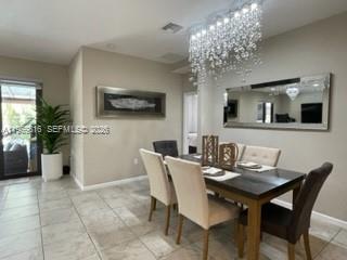27844 Southwest 133rd Path Homestead, FL 33032 - Photo 8 of 19 a view of a dining room with furniture and chandelier