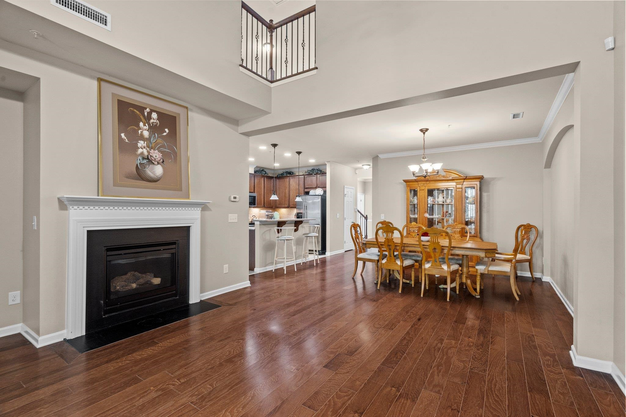 8327 Yaxley Hall Drive Raleigh, NC 27616 - Photo 5 of 30 Living Room Fireplace