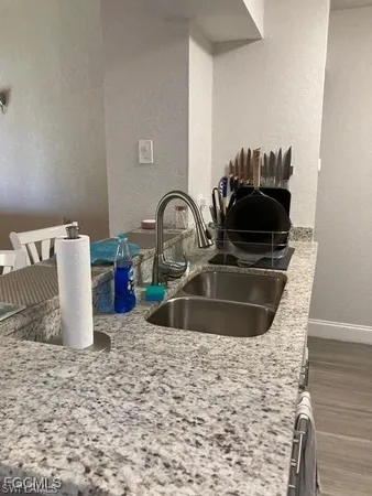 a close view of sink and tap