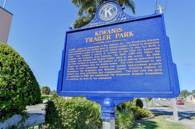 a view of a sign board