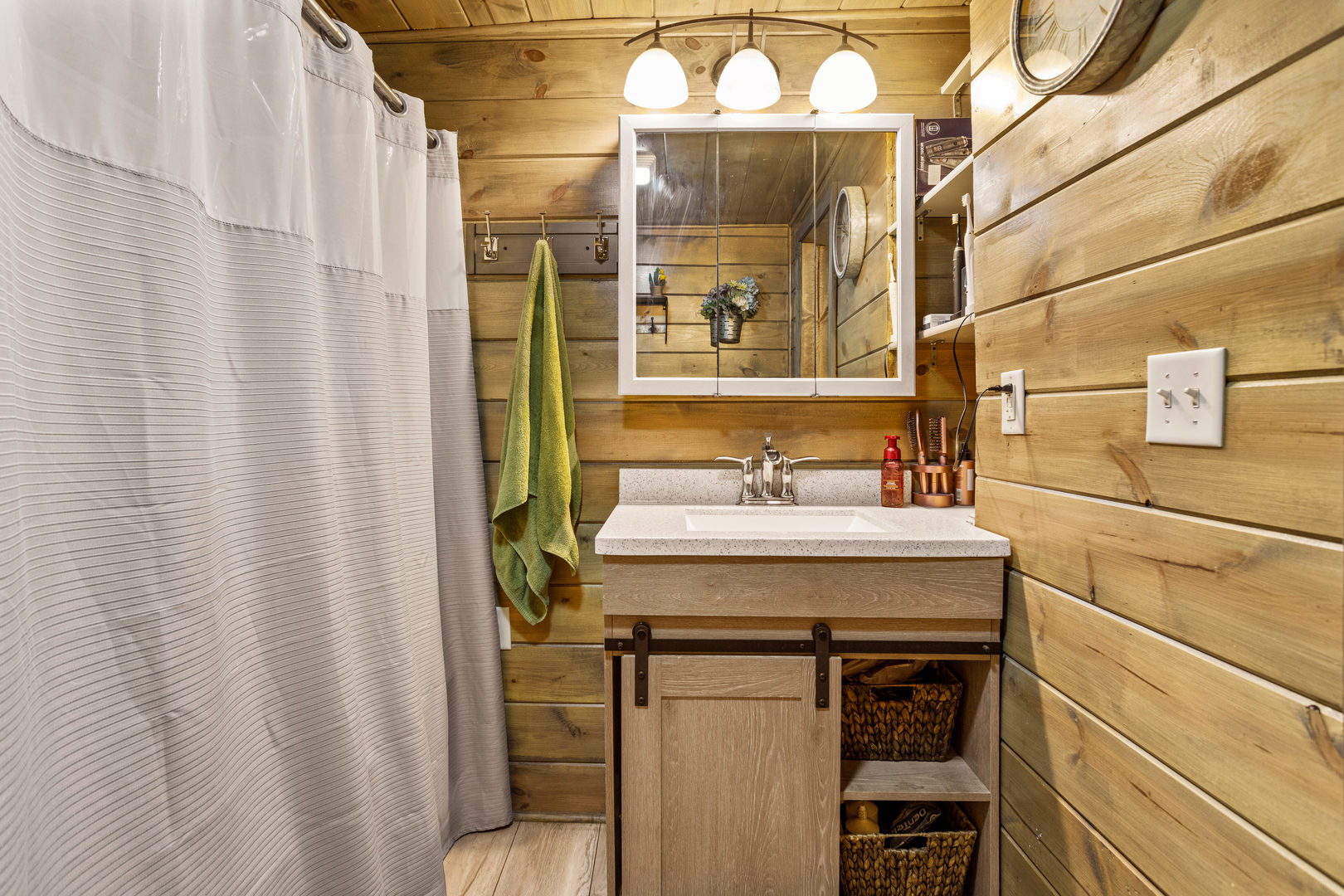 250 Troy Lane Decatur, IL 62526 - Photo 16 of 24 a bathroom with a sink and a mirror