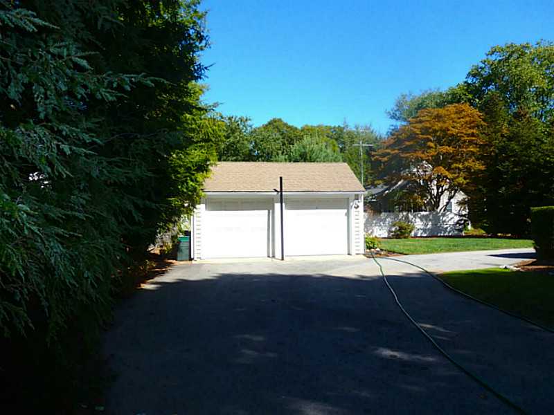 320 New Meadow Road Barrington, RI 02806 - Photo 4 of 17 Exterior Back. Detached two car garage