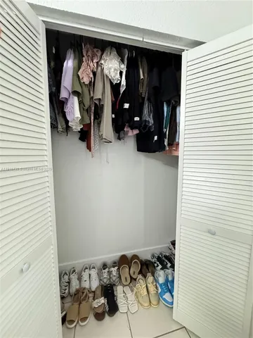 a view of a closet