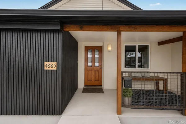 a view of front door of a house