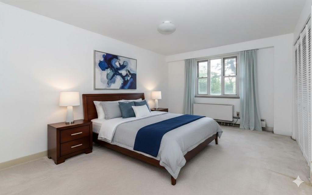 4601 Fifth Avenue, Unit 322 Pittsburgh, PA 15213 - Photo 22 of 27 a spacious bedroom with a bed and a window