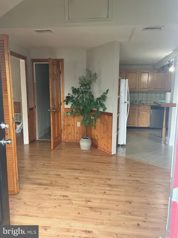 a view of a glass door