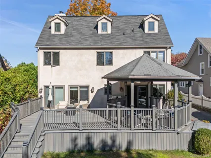 front view of a house with a porch