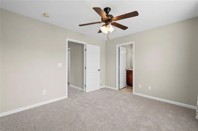 a view of an empty room