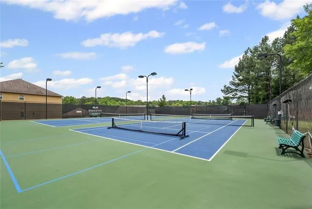 a view of a tennis court