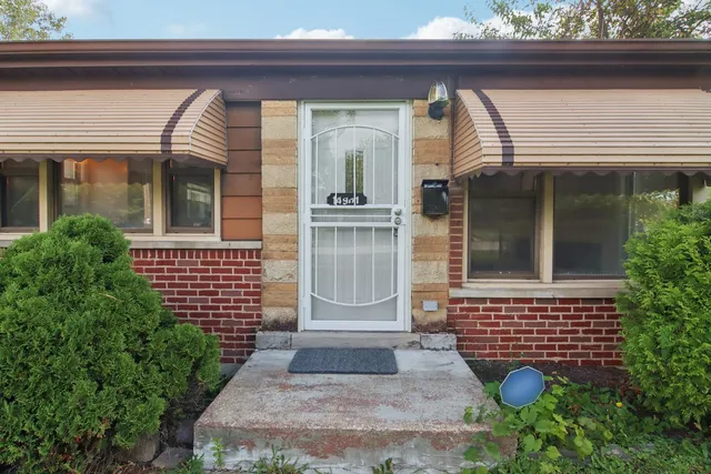 a front view of a house