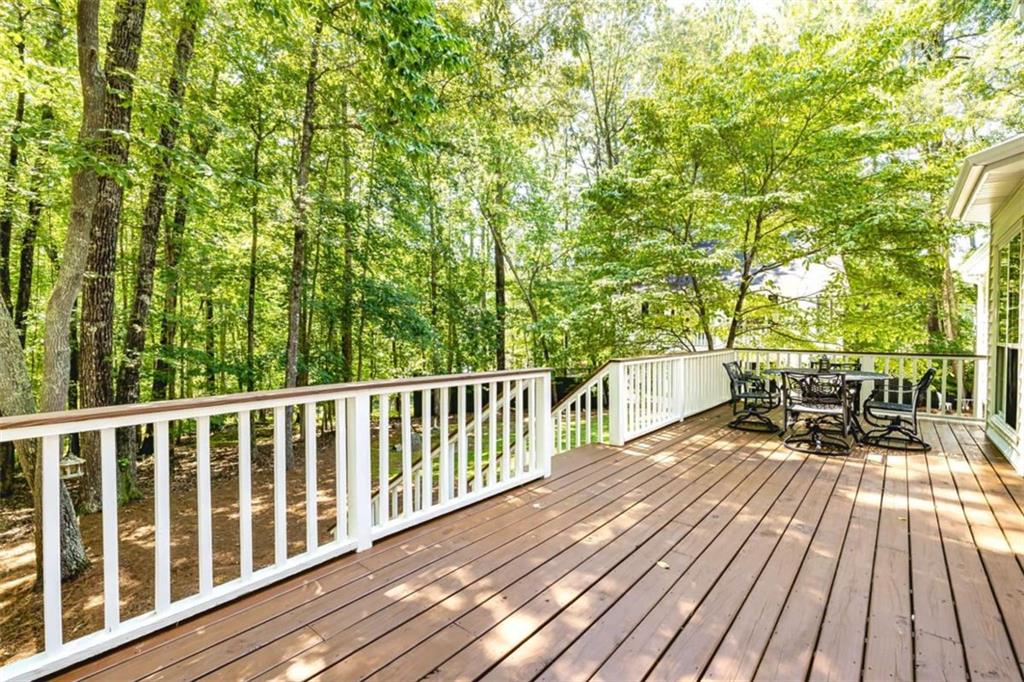 6009 Big A Road Douglasville, GA 30135 - Photo 47 of 50 a view of balcony with wooden floor and outdoor seating