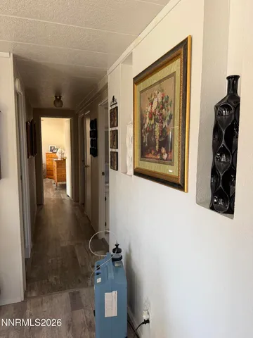 a view of a hallway with interior of the house