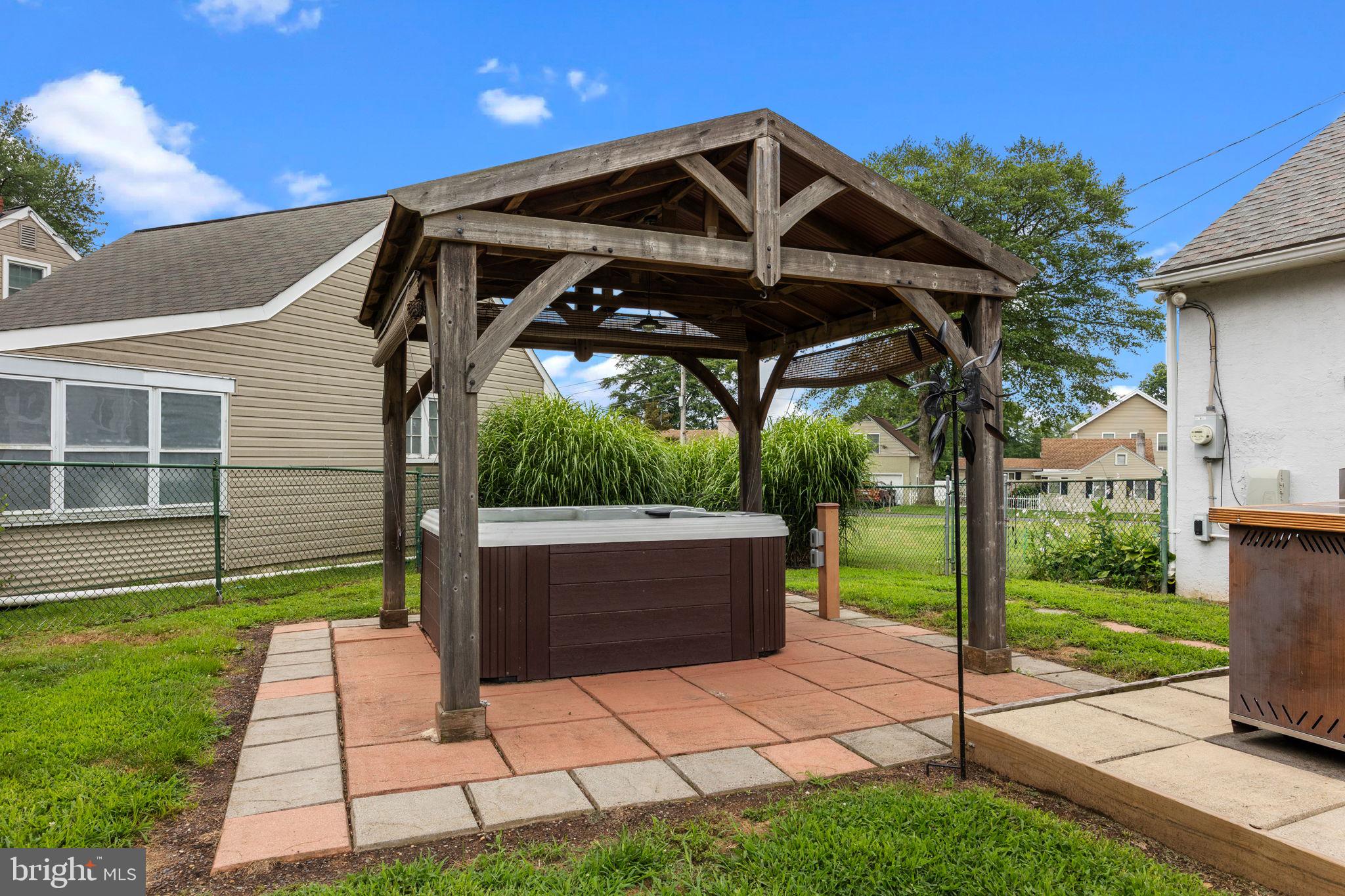 4783 Meeting Road Bensalem, PA 19020 - Photo 34 of 48 Gazebo with Hot Tub