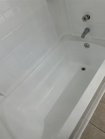 a close up of a bathtub