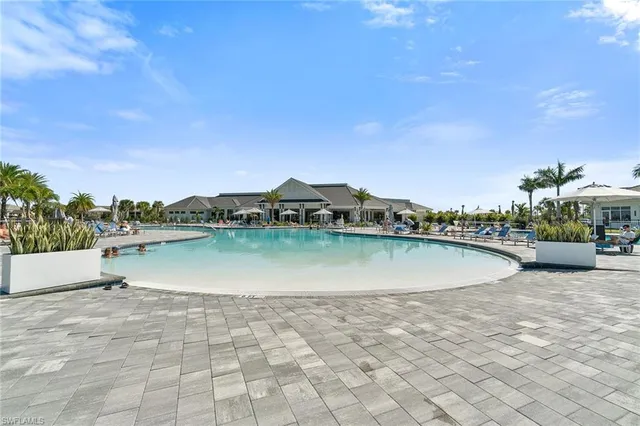 a view of a lake with a city