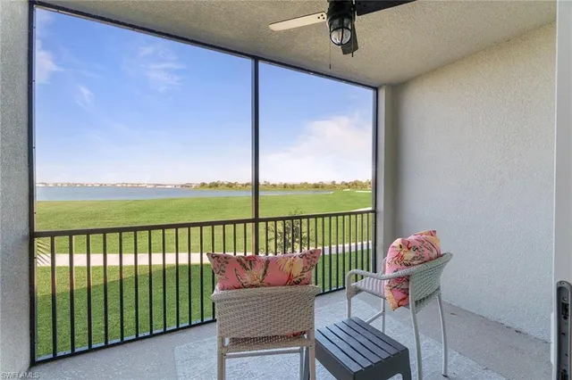a view of a chairs in balcony