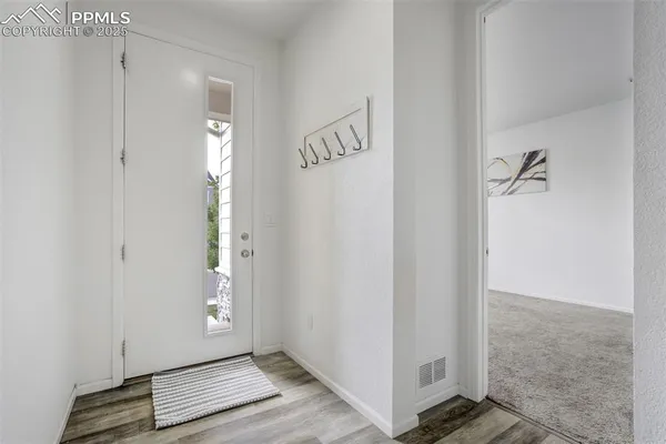 a view of an empty room