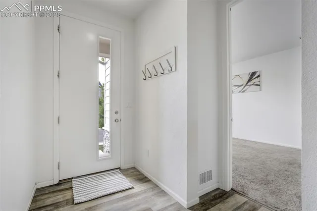 a view of an empty room