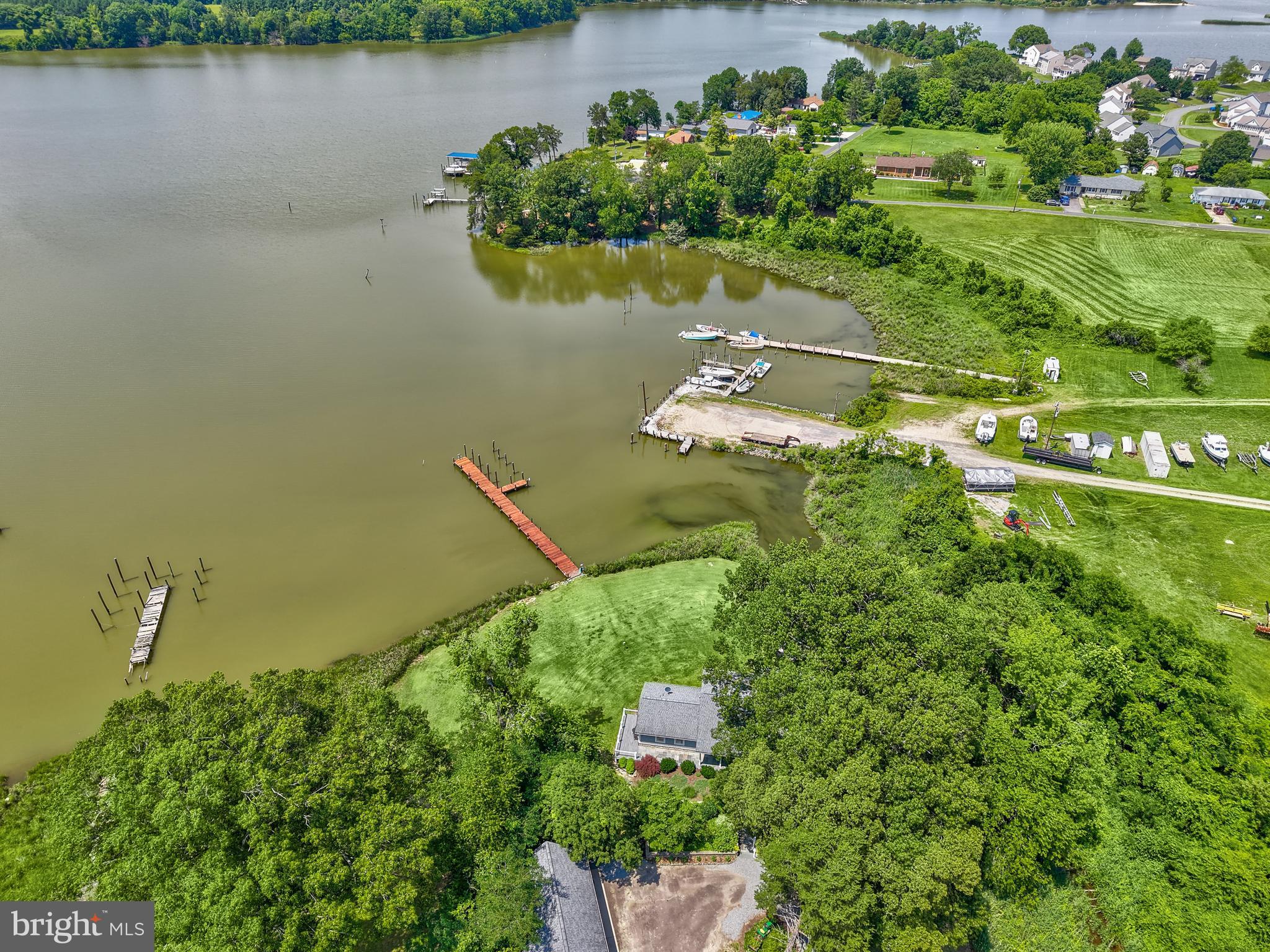 20345 Ridge Road Colonial Beach, VA 22443 - Photo 63 of 80 Aerial view of waterfront