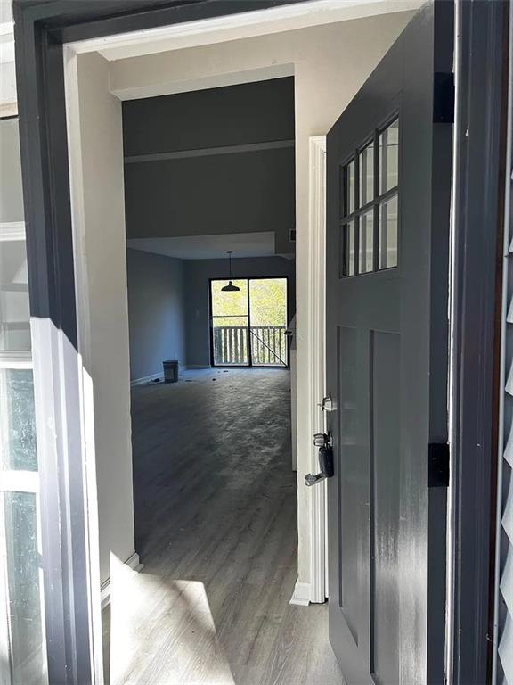 3932 Darryl Lane Gainesville, GA 30506 - Photo 14 of 34 a view of a hallway with wooden floor and front door