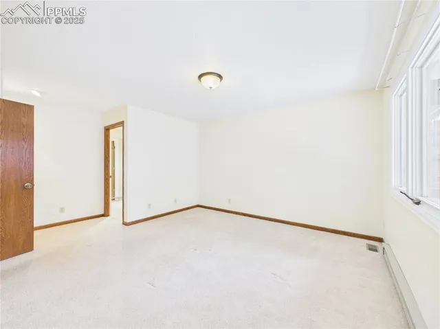 a view of an empty room