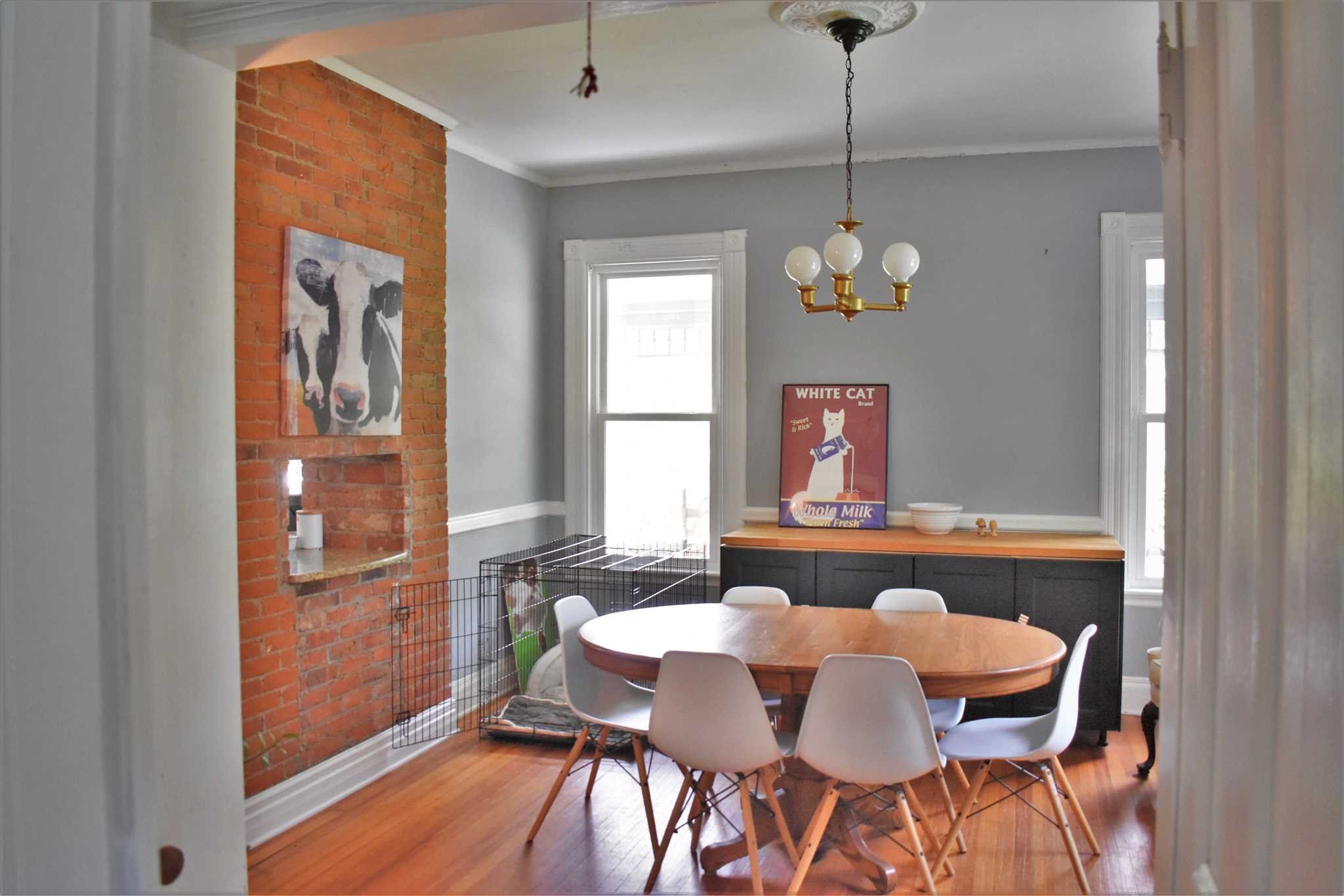 18 Overlook Road Poughkeepsie, NY 12603 - Photo 12 of 30 a dining room with chandelier and wooden floor