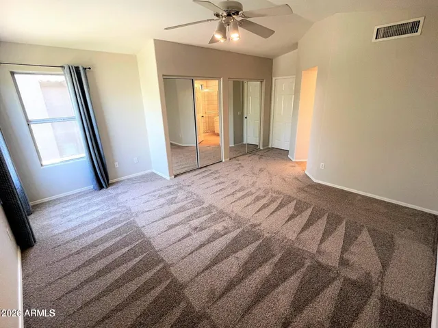 a view of a livingroom with a window