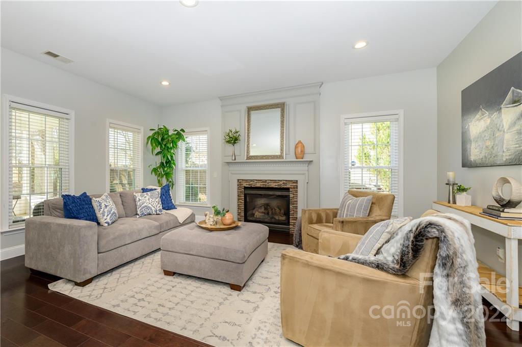 615 Circle Trace Road Monroe, NC 28110 - Photo 19 of 35 a living room with furniture and a fireplace