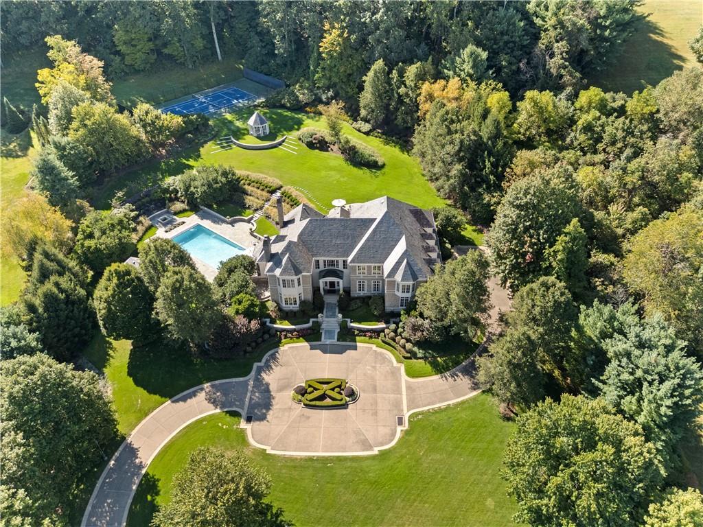 282 Justabout Road Venetia, PA 15367 - Photo 2 of 50 an aerial view of a house with yard swimming pool and outdoor seating